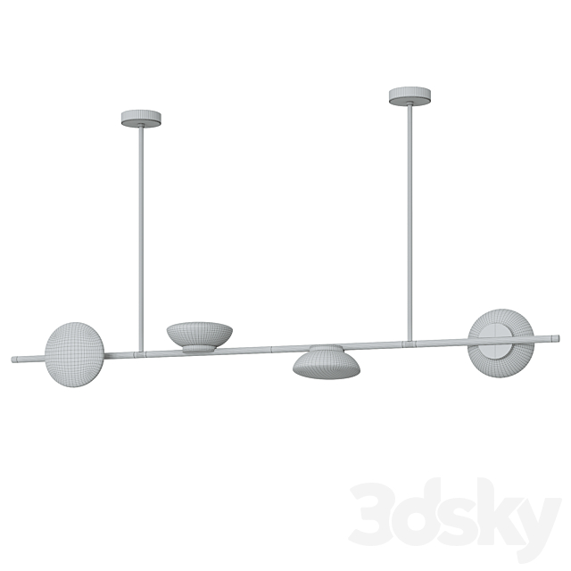 Ross Gardam Ceto Horizontal Chandelier Double 3dsky