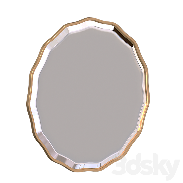 Uttermost Aneta Round Mirror 3DS Max Model - thumbnail 2