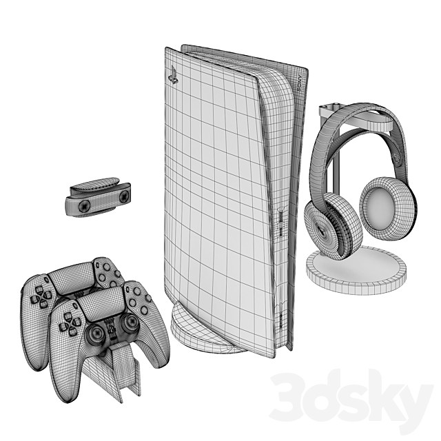 Playstation 5 Digital Edition 3DSMax File - thumbnail 2