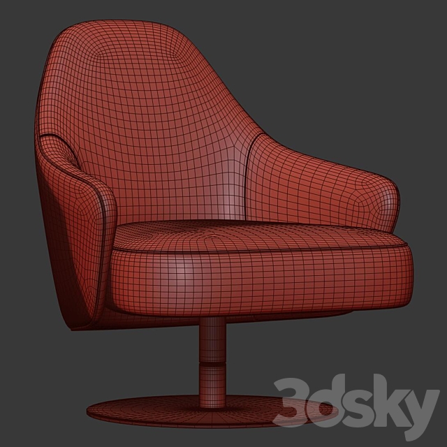 LUDWIG Armchair By Reflex 3DSMax File - thumbnail 5