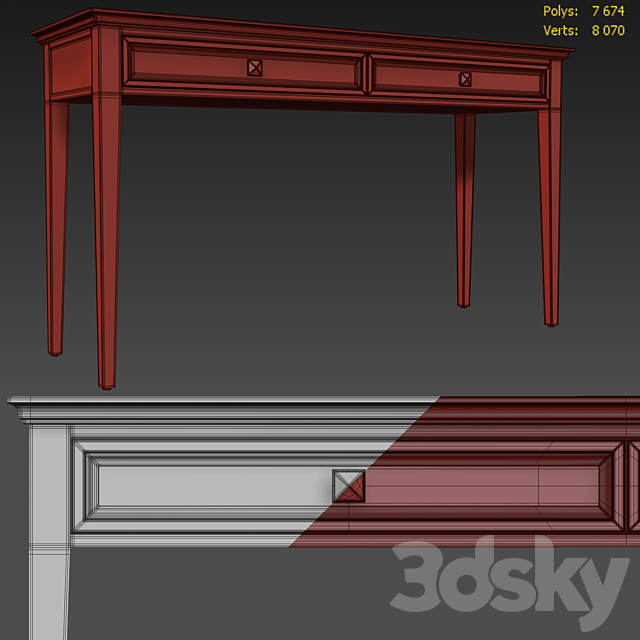 Console RFS Brooklyn. Console table by MebelMoscow 3dsky