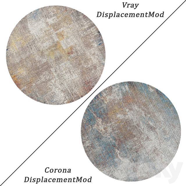 Round Carpets Set 233 3d