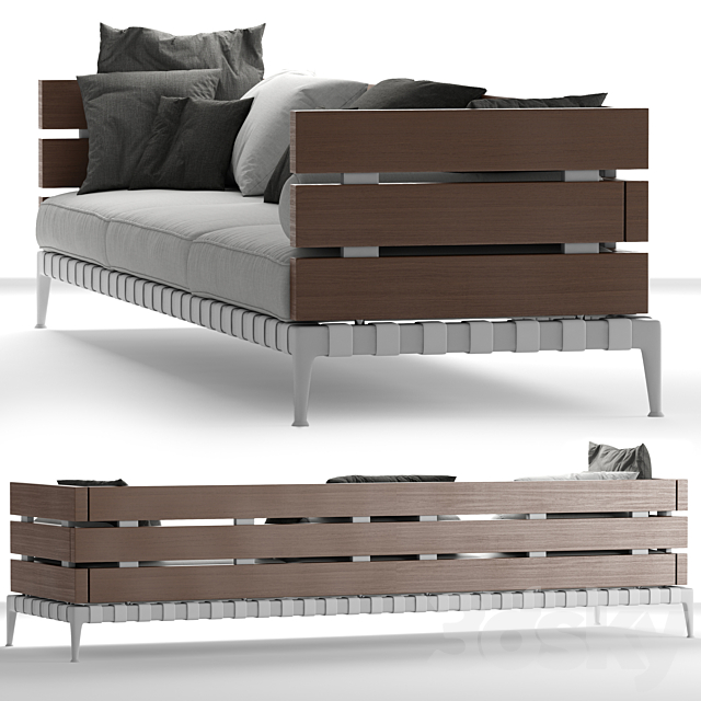 sofa Ansel (Flexform) by Antonio Citterio 3d