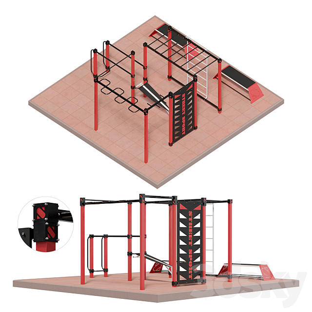 Sports complex street sport S-20 3d