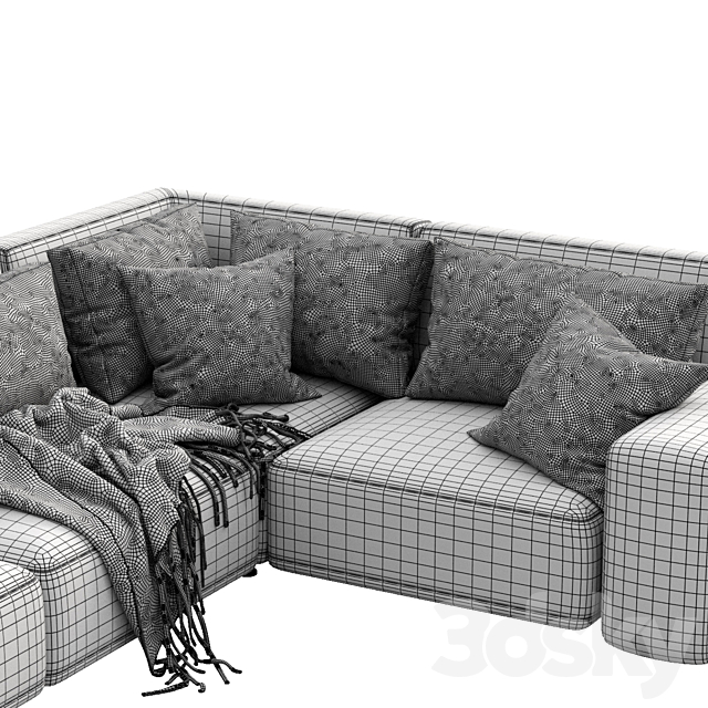 Sofa dienne cross 3DSMax File - thumbnail 5