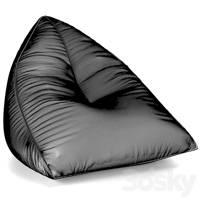 Set of poufs SAIL POUF TAUPE 3dskyfree