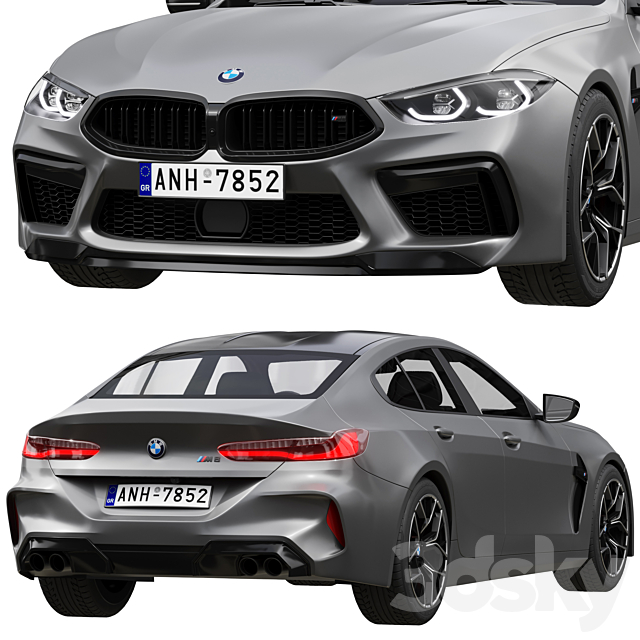 Bmw m8 gran coupe 3dsky