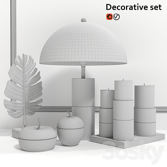 Decorative set Eichholtz 3d