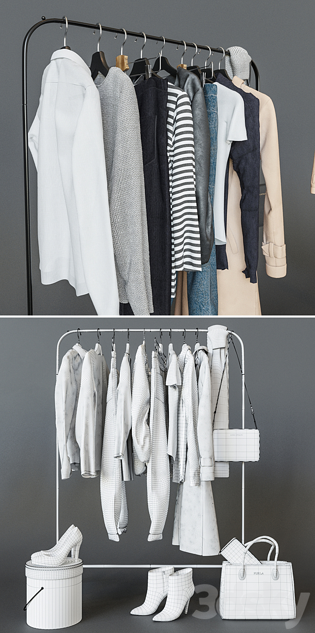 Ikea MULIG MULIG Floor hanger 3dskyfree