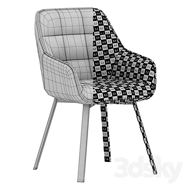 Chair Chair swivel chair EMILE-GN 3DSMax File - thumbnail 5