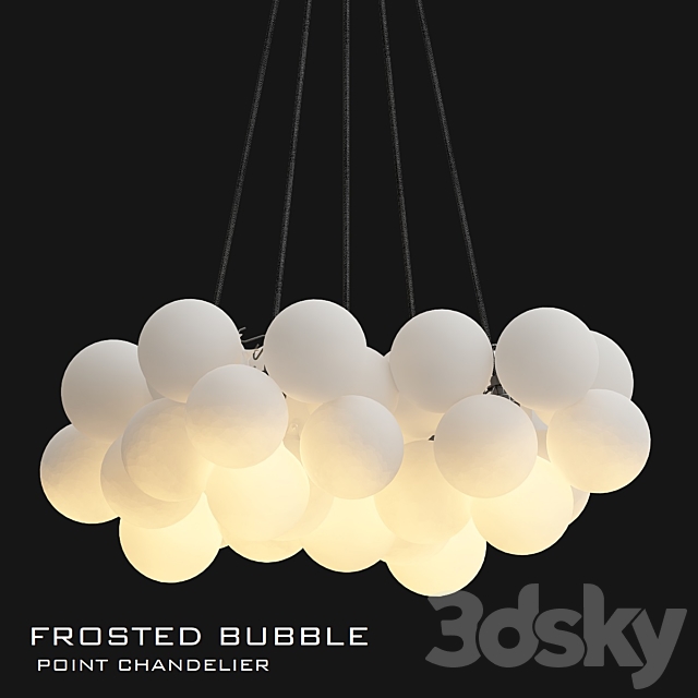 Frosted bubble chandelier 3DSMax File - thumbnail 1