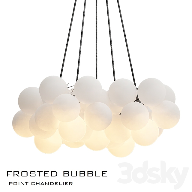 Frosted bubble chandelier 3DSMax File - thumbnail 2