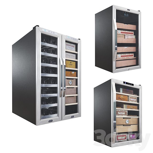 Whynter cigar cabinet 3d