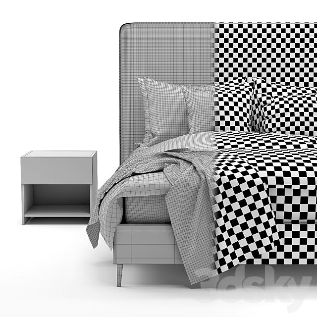 cama filemone bed 01 3dsky