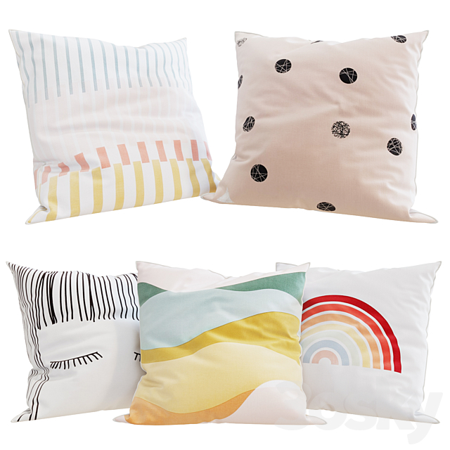 La Redoute – Decorative Pillows set 20 3DSMax File - thumbnail 1