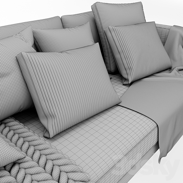 Delavega sofa a33 3DSMax File - thumbnail 3