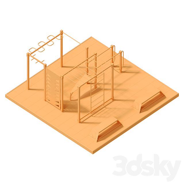 Sports complex street sport S-20 3dskyfree