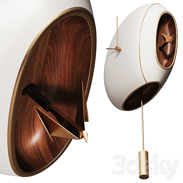 Wall cuckoo clock CUCKOO CLOCK by GIORGETTI 3d