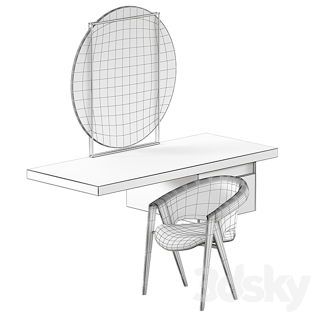 Toilet table 3d