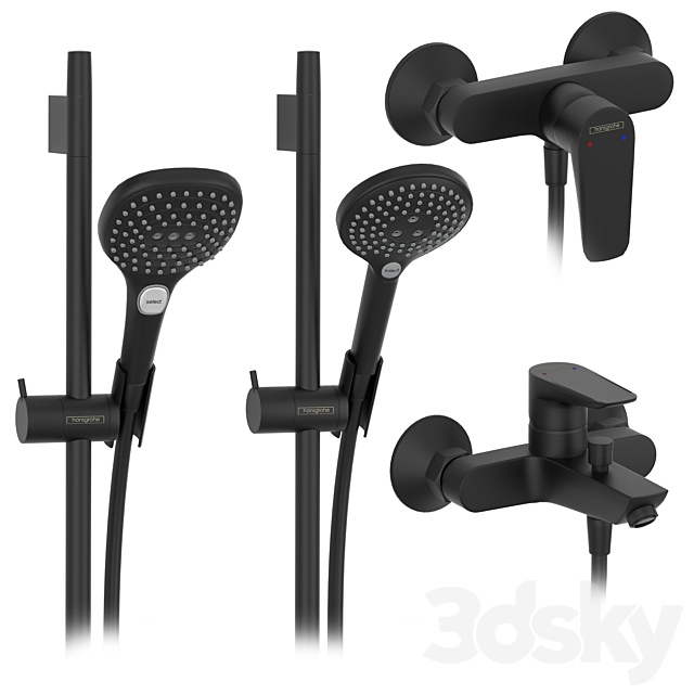 HANSGROHE Set 2 | Rainfinity | Raindance | Talis with adjustable watering can 3dsky