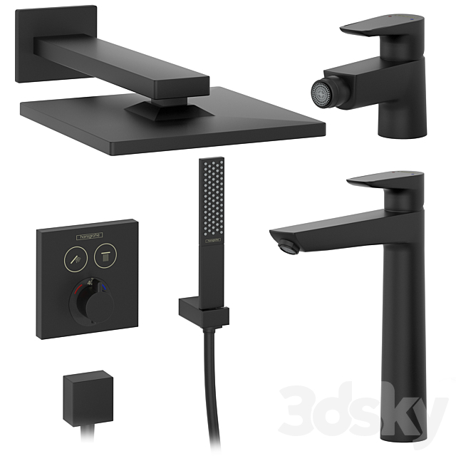 HANSGROHE Set 2 | Rainfinity | Raindance | Talis with adjustable watering can 3dskyfree