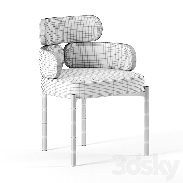 SYLVIE chair by Meridiani 3DSMax File - thumbnail 3