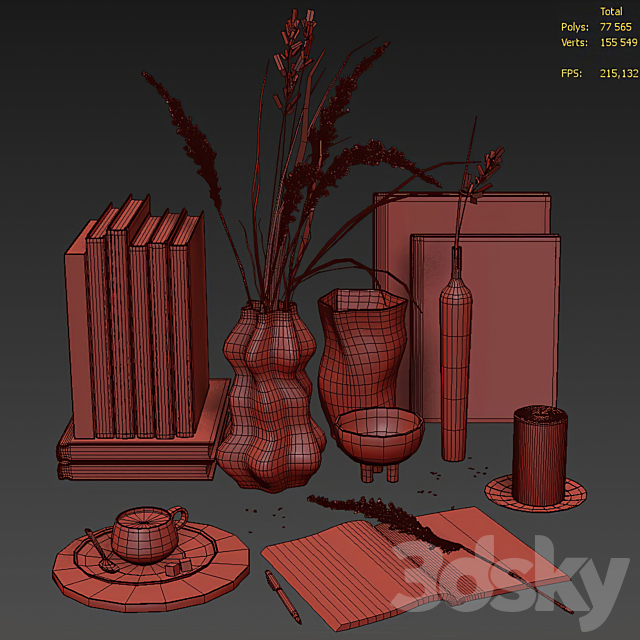 Decorative Set 36 3DSMax File - thumbnail 5