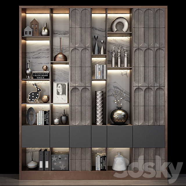 Cabinet Furniture 0297 3DSMax File - thumbnail 1