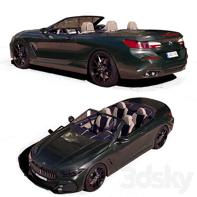 Bmw m850i convertible 3dsky