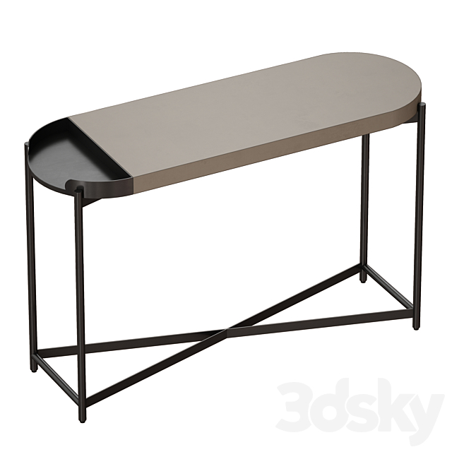 Laurie Gray Console Table (Crate and Barrel) 3DSMax File - thumbnail 2