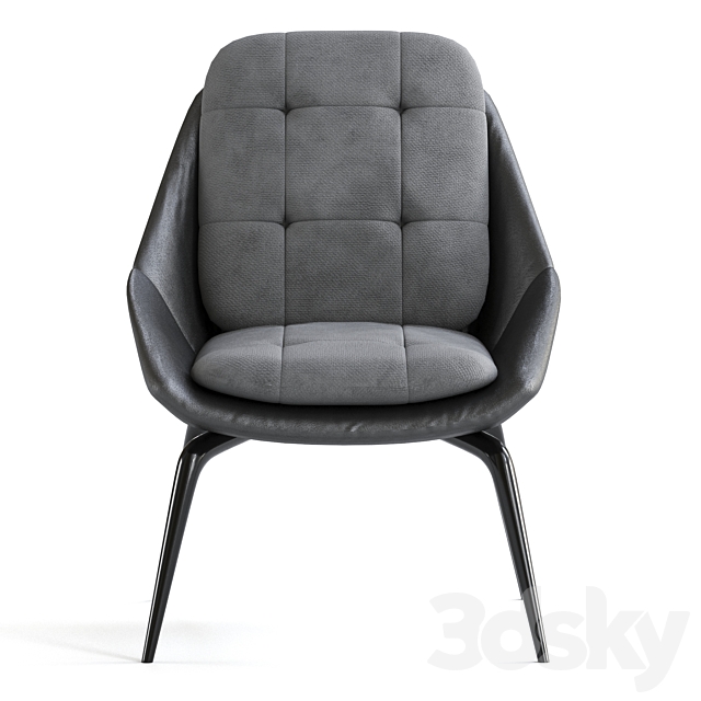 Modloft Columbus Lounge Chair 3d