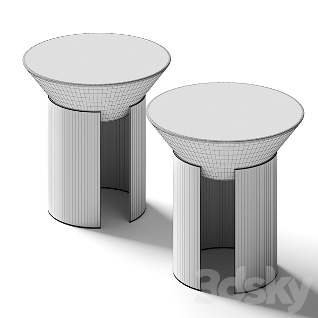 HC28 Cosmo Cone Coffee Tables 3d