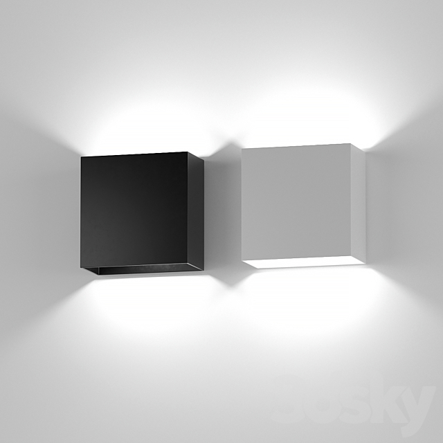 Aliexpress square wall light 013 3DSMax File - thumbnail 3