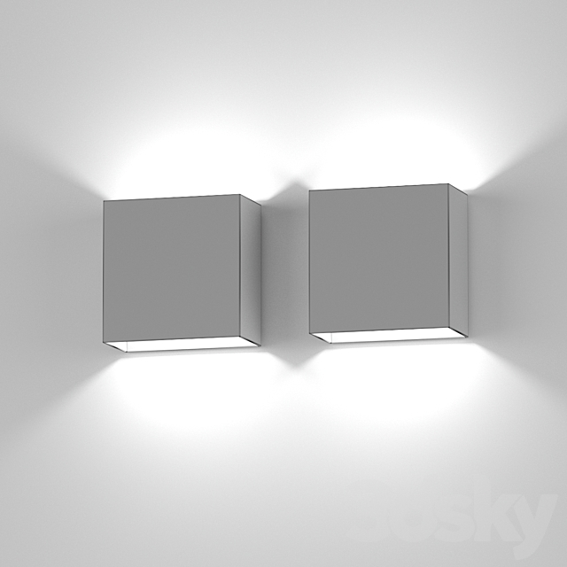 Aliexpress square wall light 013 3DSMax File - thumbnail 4