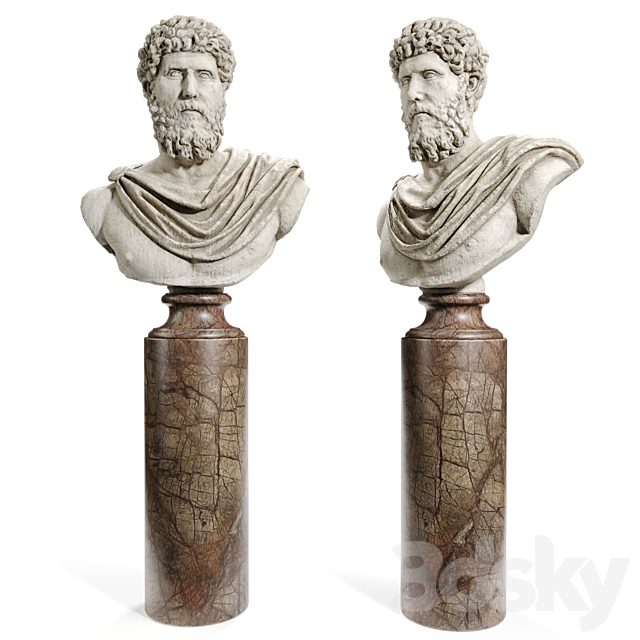Lucius Verus Bust 3d