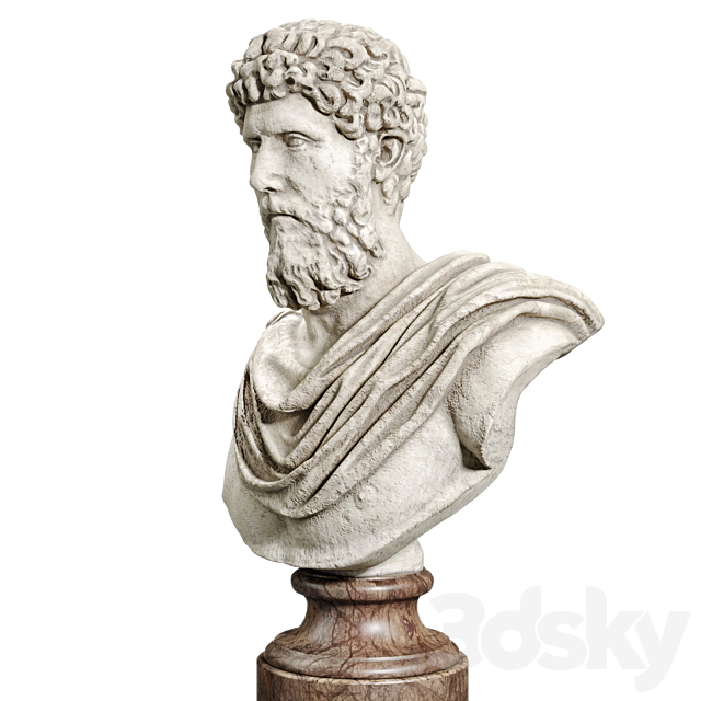 Lucius Verus Bust 3dsky