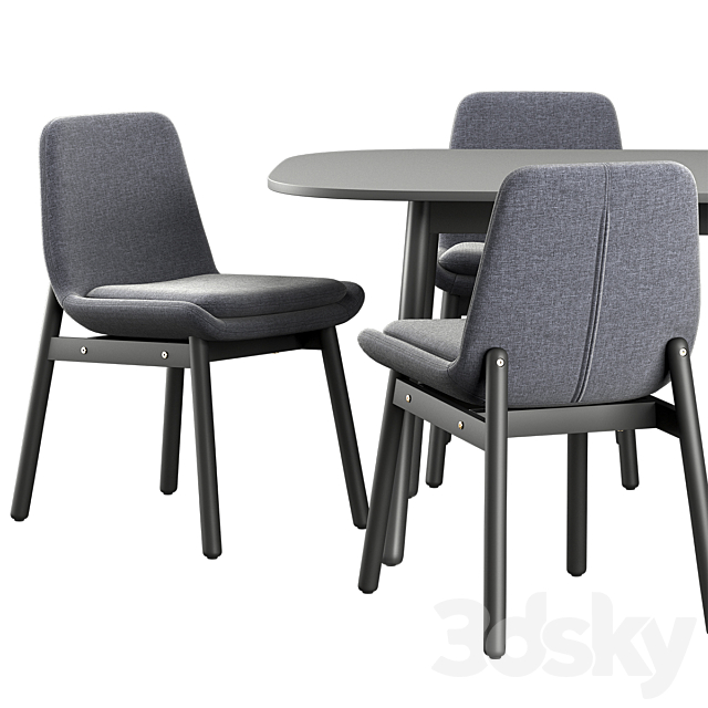 Vedbo Wedbu Ikea S Table Chair 3DSMax File - thumbnail 4