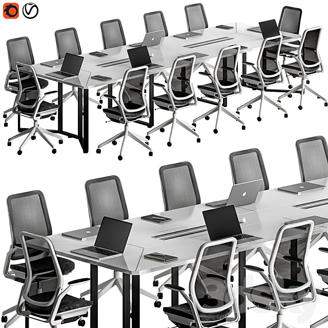 conference table 15 3DSMax File - thumbnail 3