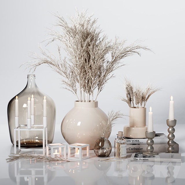Neutral Decorative Set 04 3dsky