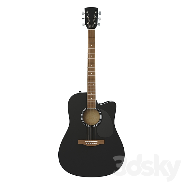Acoustic guitar 3DSMax File - thumbnail 1