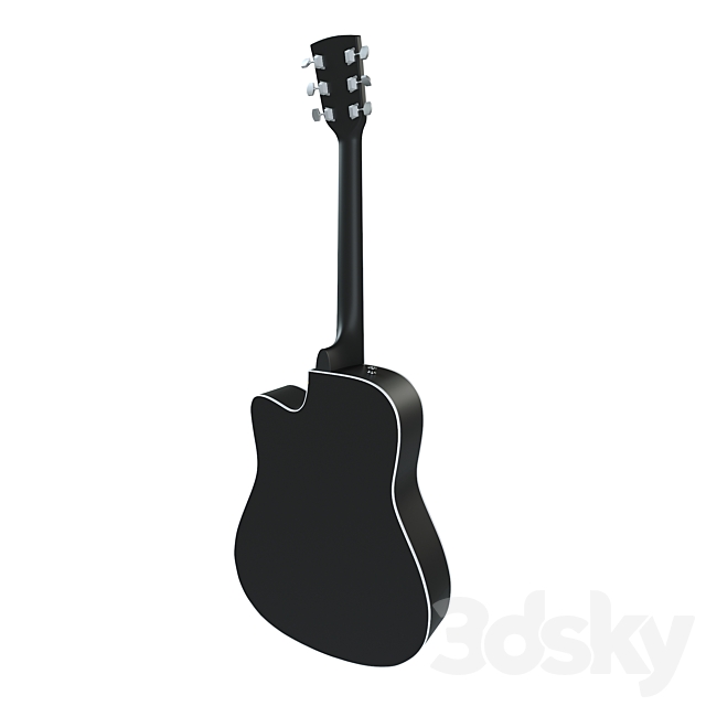 Acoustic guitar 3DSMax File - thumbnail 3