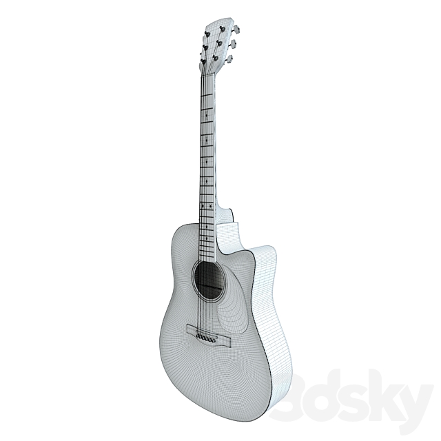 Acoustic guitar 3DSMax File - thumbnail 5