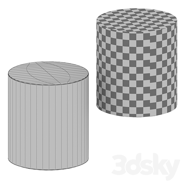 Cassidy End Table (Crate and Barrel) 3DSMax File - thumbnail 5