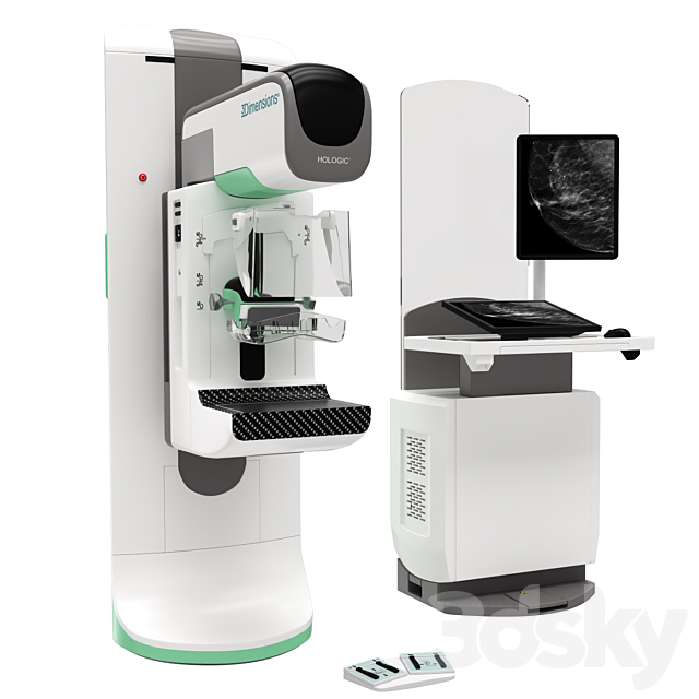 Mammography System 3Dimensions 3DSMax File - thumbnail 1