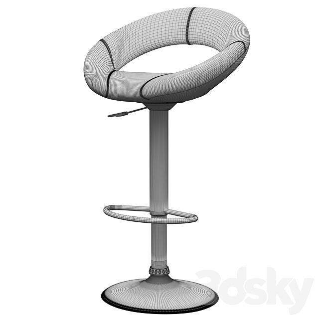 bar stool 3DSMax File - thumbnail 4