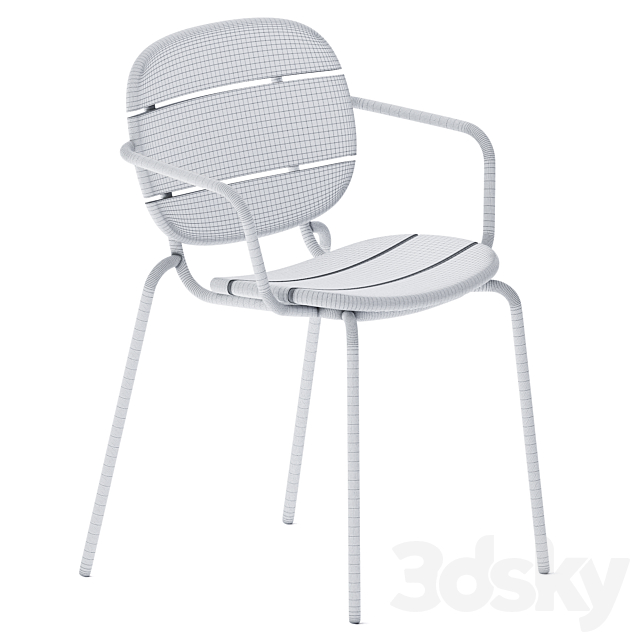 Chair Si-Si 2 Wood Collection by SCAB Design 3dsky
