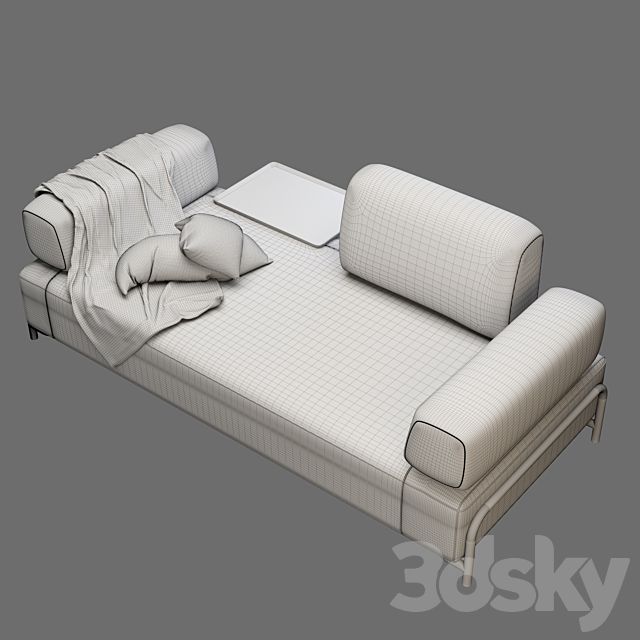 Sofa Modern - 01 3dskyfree