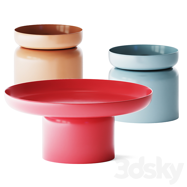 Pluvial coffee table set by David design 3d