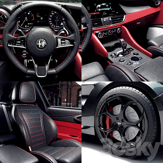 Alfa romeo giulia 3dsky