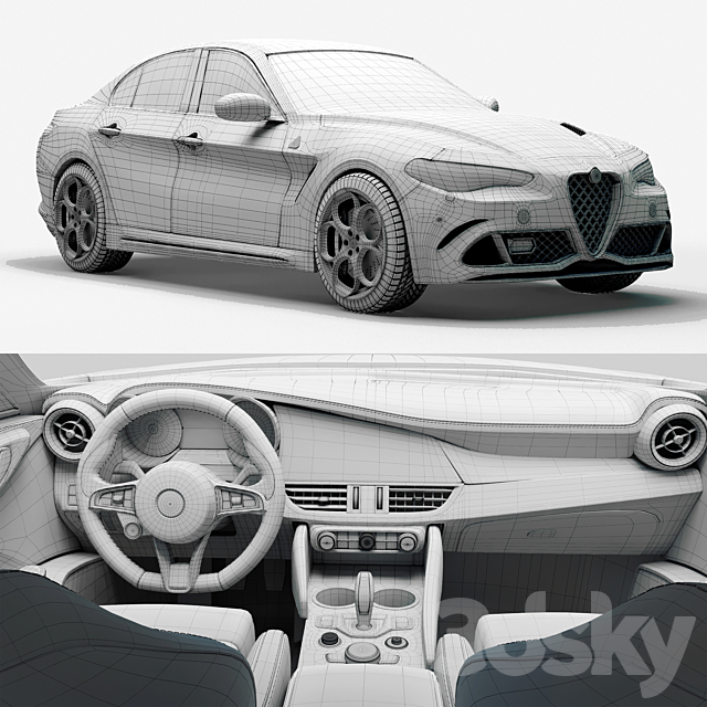 Alfa romeo giulia 3dskyfree